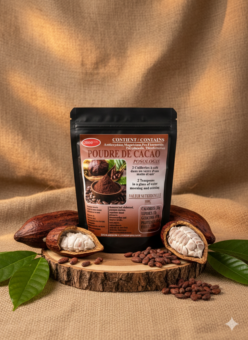 Poudre de cacao naturelle