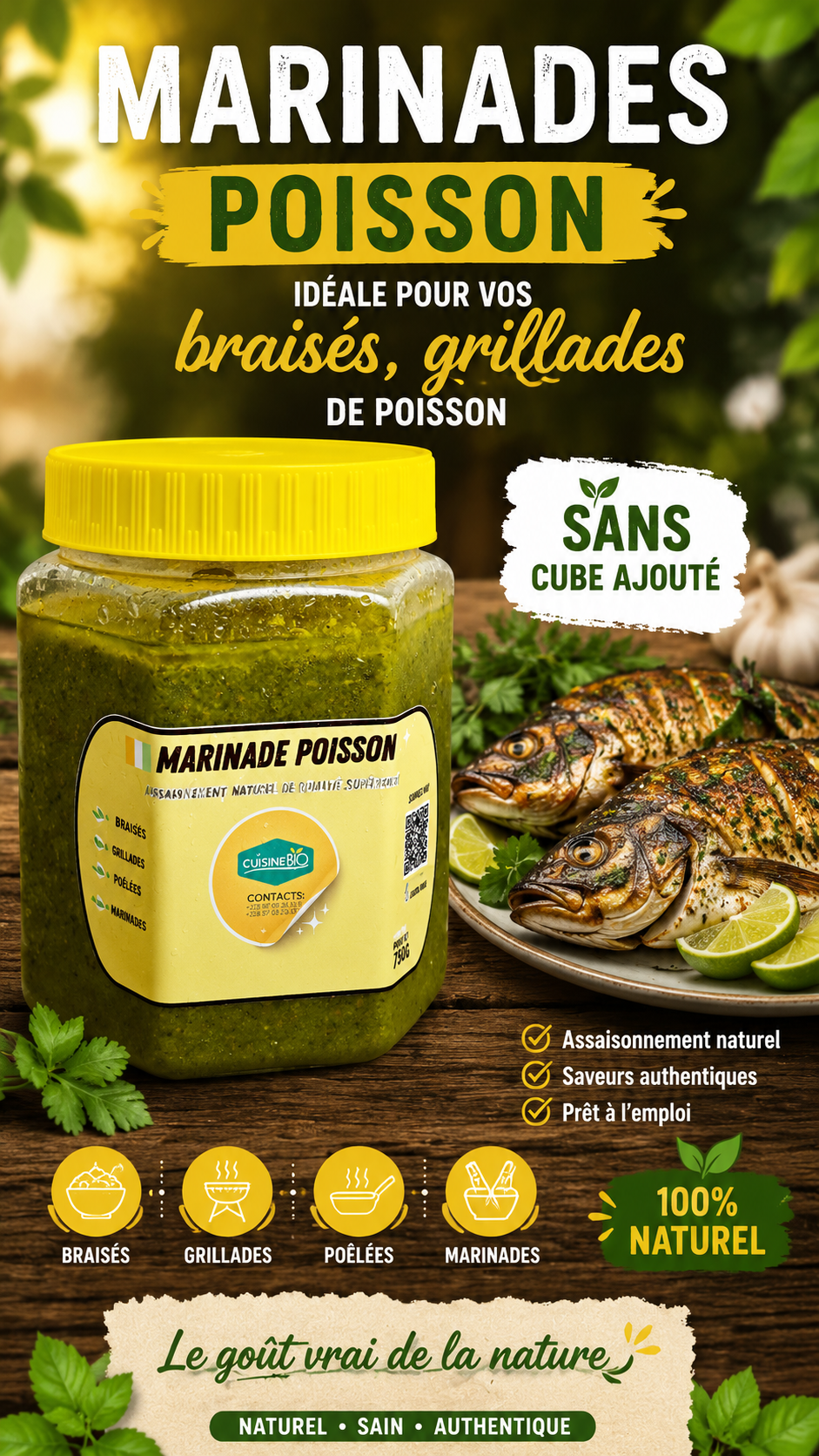 Marinade poisson 1kg