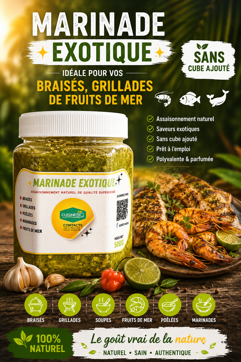 Marinade exotique 750g