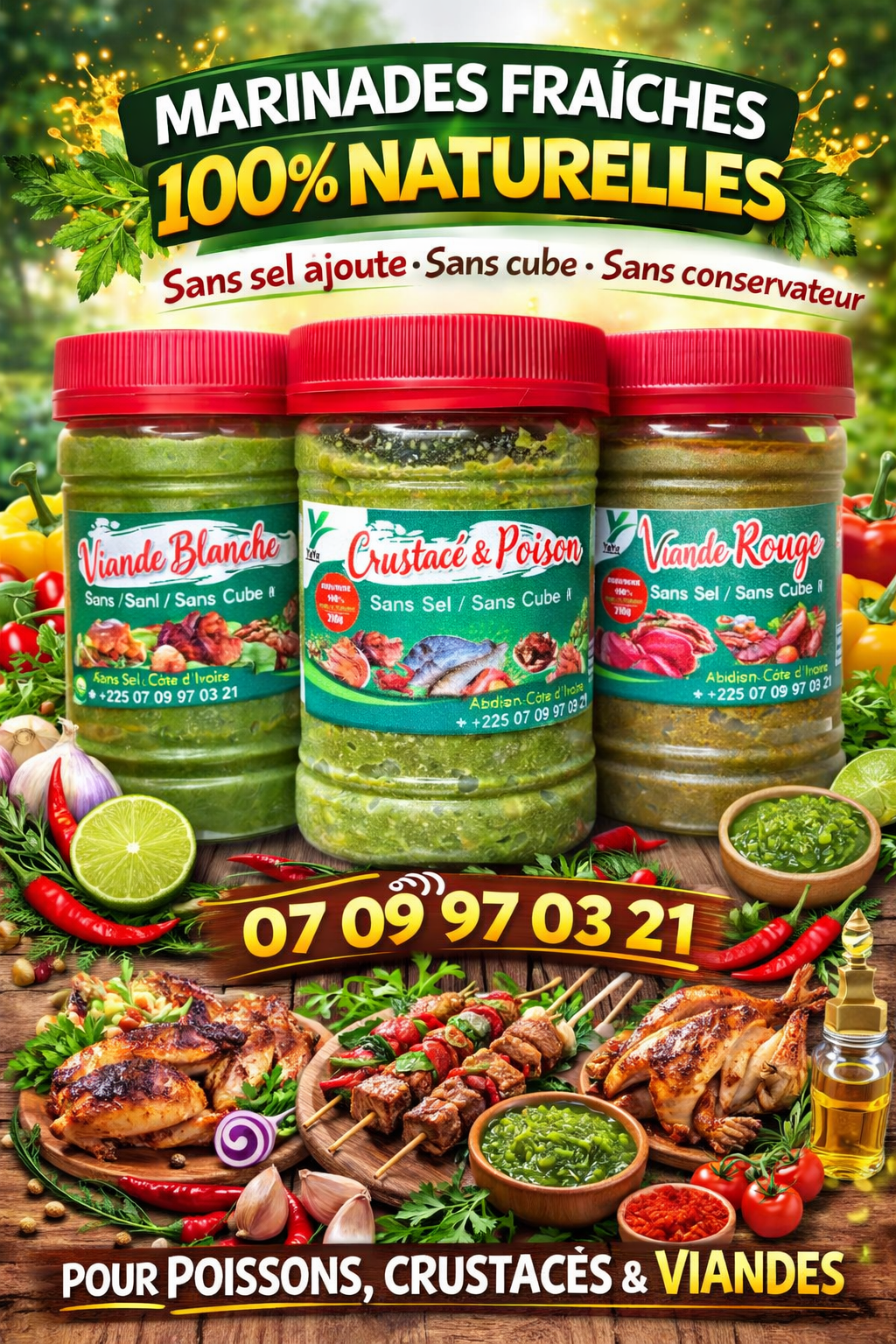 Marinades fraîches(3)